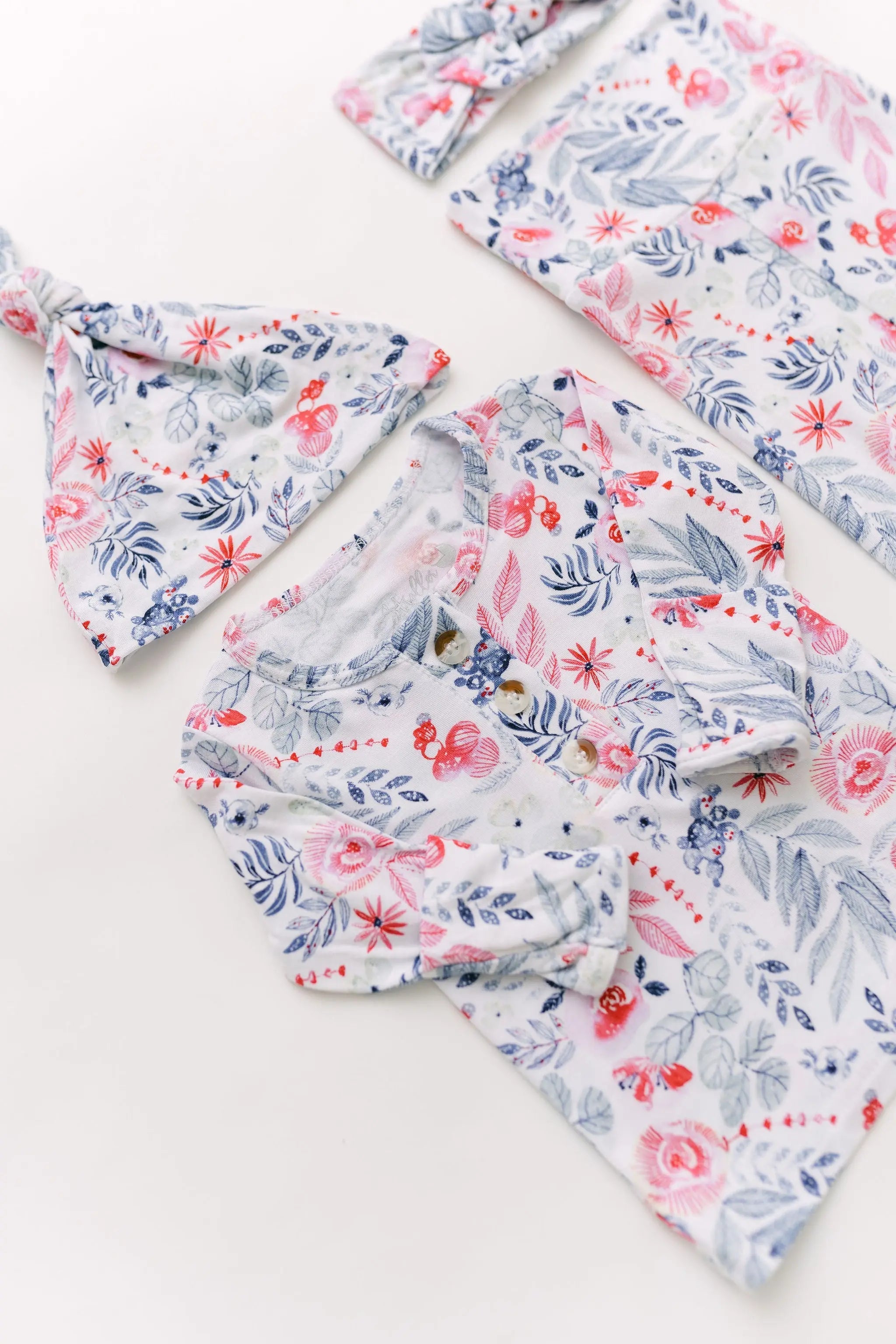 Newborn Baby Girl Coming Home Outfit – Baby Clothes Set NB–24 Months, Soft Modal Baby Outfit | Bloom
