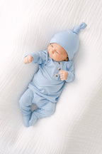 Newborn Baby Boy Outfit – Two-Piece Baby Clothes Set NB–24 Months, Soft Modal (Baby Blue)