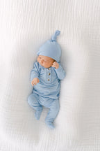Newborn Baby Boy Outfit – Two-Piece Baby Clothes Set NB–24 Months, Soft Modal (Baby Blue)