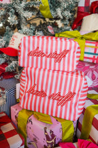 Skin Stuff - Pink & Red Stripes Large Bag