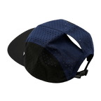 Blank - 5 Panel - Sporty - Unstructured - Pony Tail - Black / White / Navy (Unisex) - Laser Mesh
