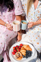 Pink Coffee - Short Sleeve + Pant Pajama Set