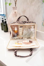 Leopard - Clear Coat Toiletry Case