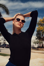 FAUX WRAP MODAL T SHIRT
