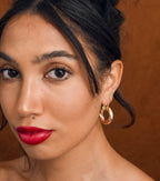 Gold Twist Hoops