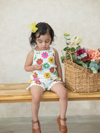 Summer Crochet Floral Girl Set