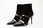 The Manila Black Leather Ankle Women Boot