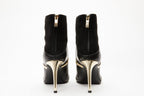 The Manila Black Leather Ankle Women Boot