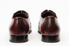 The Porto Alegre Burgundy Leather Derby Men Shoe