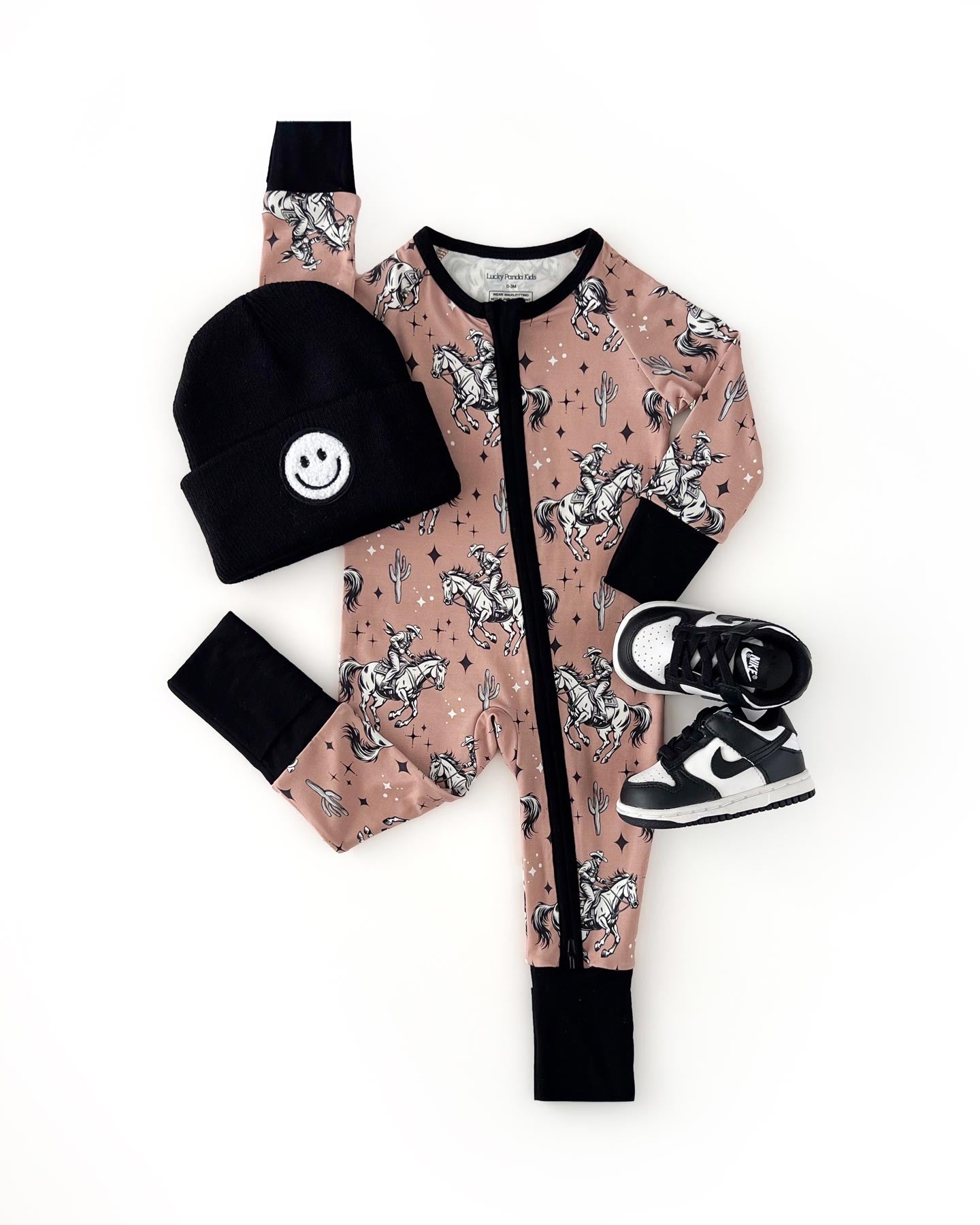 Bamboo Zip Romper | Desert Cowboy