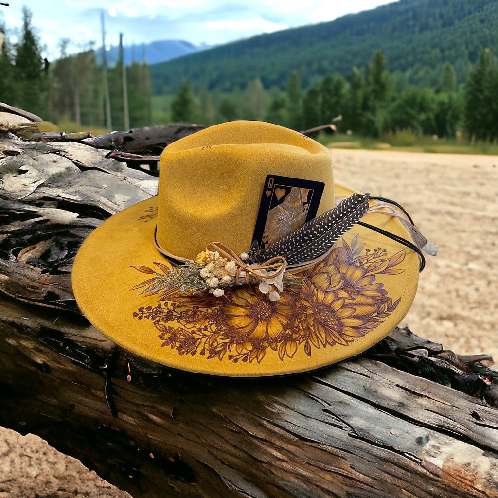 Aurelia- Burned Wide Brim Hat