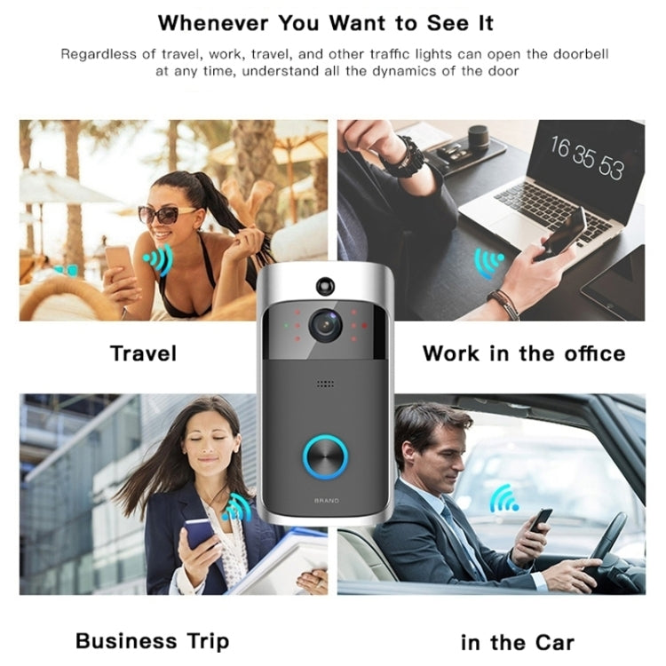 M3 720P Smart WIFI Ultra Low Power Video Visual Doorbell With Ding Dong Version(UK Plug)