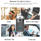 M3 720P Smart WIFI Ultra Low Power Video Visual Doorbell With Ding Dong Version(UK Plug)