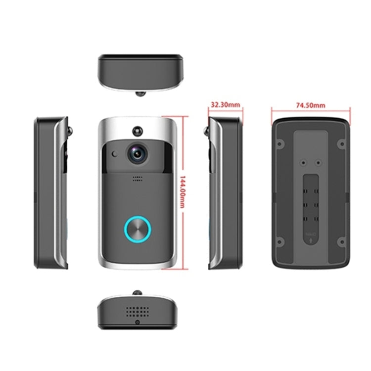 M3 720P Smart WIFI Ultra Low Power Video Visual Doorbell With Ding Dong Version(UK Plug)