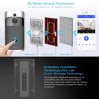 M3 720P Smart WIFI Ultra Low Power Video Visual Doorbell With Ding Dong Version(UK Plug)