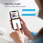 A8-C2 2MP Smart WiFi Surveillance IP Camera, Dual-light Full Color Night Vision / Two Way Audio / TF Card, Power Plug:EU Plug(White)