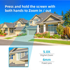 A8-C2 2MP Smart WiFi Surveillance IP Camera, Dual-light Full Color Night Vision / Two Way Audio / TF Card, Power Plug:EU Plug(White)