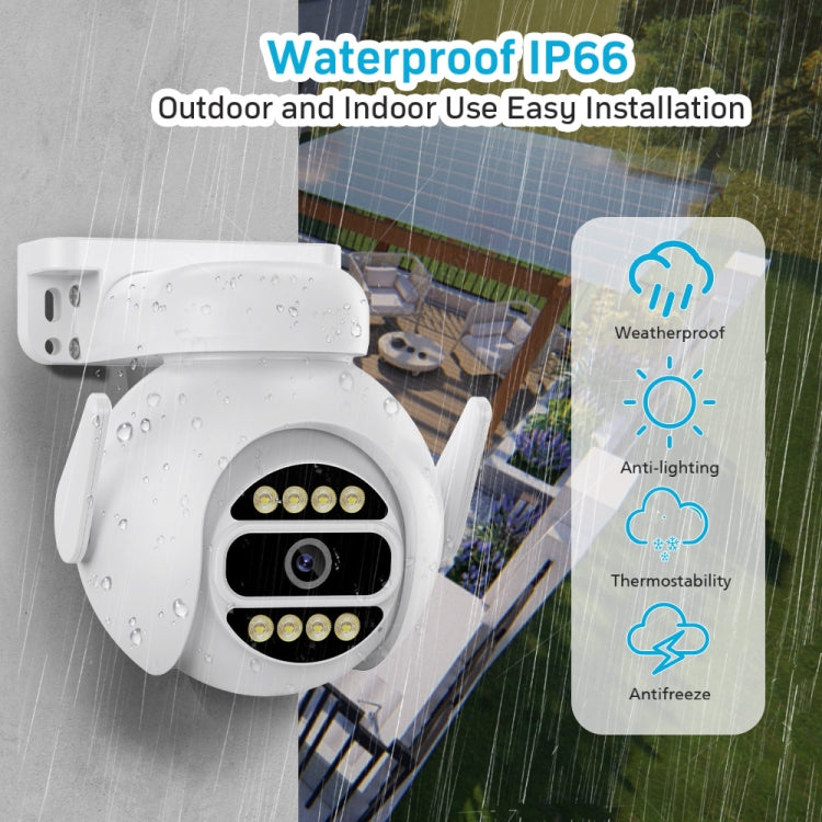 A8-C2 2MP Smart WiFi Surveillance IP Camera, Dual-light Full Color Night Vision / Two Way Audio / TF Card, Power Plug:EU Plug(White)