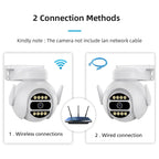 A8-C2 2MP Smart WiFi Surveillance IP Camera, Dual-light Full Color Night Vision / Two Way Audio / TF Card, Power Plug:AU Plug(White)