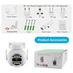 A8-C2 2MP Smart WiFi Surveillance IP Camera, Dual-light Full Color Night Vision / Two Way Audio / TF Card, Power Plug:EU Plug(White)