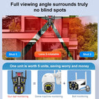 DF-3HBJ 8MP HD IP66 Waterproof Outdoor WiFi IP Camera Support  HD Night Vision, Plug:EU Plug