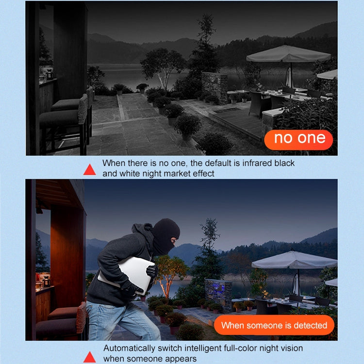 DF-3HBJ 8MP HD IP66 Waterproof Outdoor WiFi IP Camera Support  HD Night Vision, Plug:UK Plug