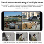 DF-3HBJ 8MP HD IP66 Waterproof Outdoor WiFi IP Camera Support  Dual Light Source / Outside Lamp, Plug:US Plug