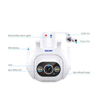 ESCAM PT304 HD 4MP Humanoid Detection Tracking WiFi Connection Sound Alarm Intelligent Night Vision H.265 Camera(UK Plug)