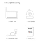 ABM201 4.5 inch Wireless Video Night Vision Baby Monitor Security Camera(US Plug)