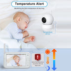 ABM201 4.5 inch Wireless Video Night Vision Baby Monitor Security Camera(US Plug)
