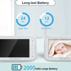 ABM201 4.5 inch Wireless Video Night Vision Baby Monitor Security Camera(EU Plug)