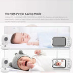 ABM600 3.5 inch Wireless Video Night Vision Baby Monitor Security Camera(US Plug)