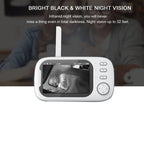 ABM600 3.5 inch Wireless Video Night Vision Baby Monitor Security Camera(EU Plug)