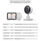 YE10-C3 2.8 inch 2.4G Wireless Video Night Vision Baby Monitor Security Camera(US Plug)