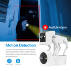 ESCAM PT212 4MP Dual Lens Robot Dog WiFi Camera Supports Cloud Storage/Two-way Audio/Night Vision, Specification:UK Plug