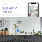 ESCAM PT212 4MP Dual Lens Robot Dog WiFi Camera Supports Cloud Storage/Two-way Audio/Night Vision, Specification:AU Plug