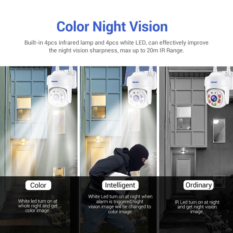 ESCAM TV114 4MP WiFi Camera Support Two-Way Voice & Night Vision & Motion Detection, Specification:UK Plug