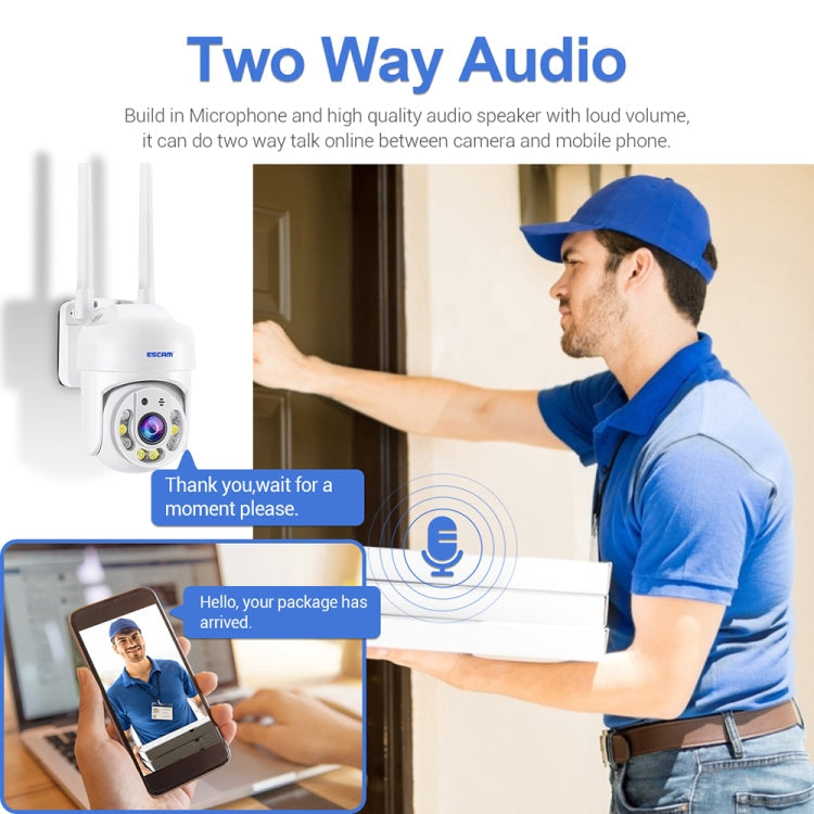 ESCAM TV114 4MP WiFi Camera Support Two-Way Voice & Night Vision & Motion Detection, Specification:EU Plug