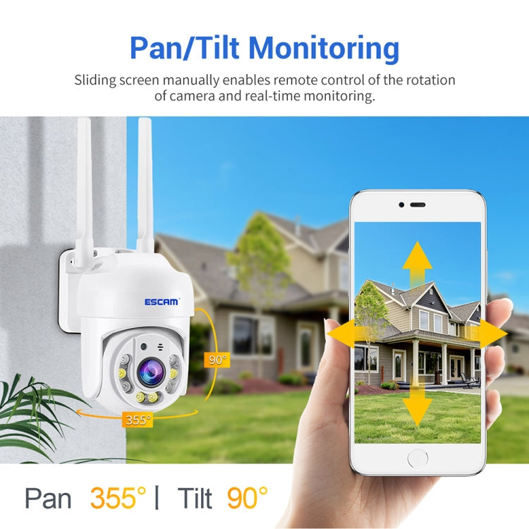 ESCAM TV114 4MP WiFi Camera Support Two-Way Voice & Night Vision & Motion Detection, Specification:AU Plug