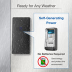 C302B One to One Home Wireless Doorbell Temperature Digital Display Remote Control Elderly Pager, US Plug(Black)