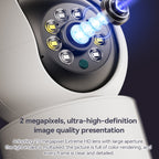 Yesido KM11 3.0MP Full Color Day and Night Smart 2.4G WIFI Camera, Specification:UK Plug