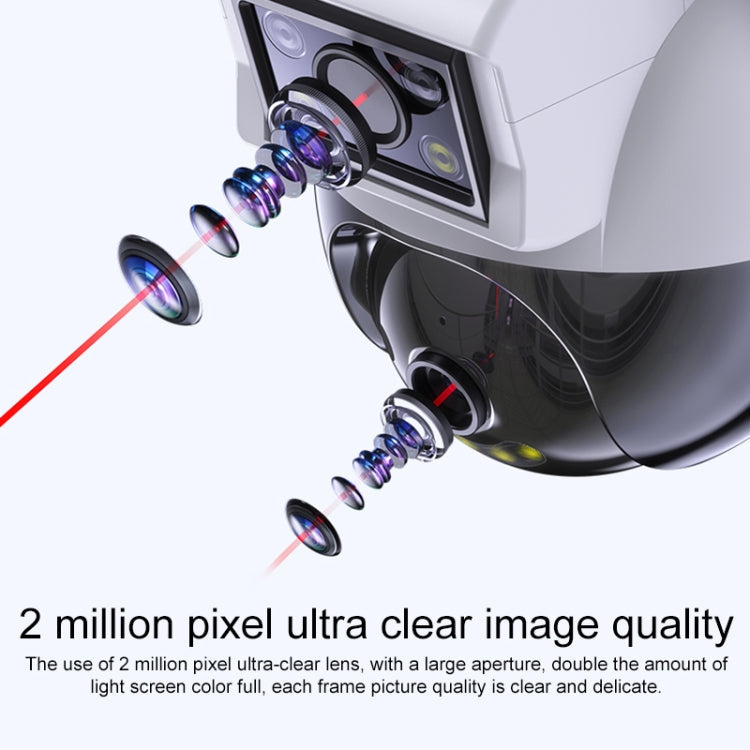 Yesido KM12 2.0MP Dual Lens Full Color HD Camera, Specification:UK Plug