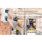 DP41 Bulb-type Dual-lens Motion Tracking Smart Camera Supports Voice Intercom(White)