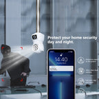 DP41 Bulb-type Dual-lens Motion Tracking Smart Camera Supports Voice Intercom(White)