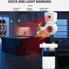 DP44 Bulb-type Motion Tracking Night Vision Smart Camera Supports Voice Intercom(White)