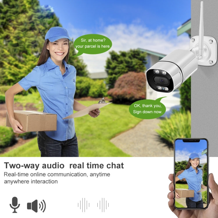 Q39 Motion Tracking Night Vision Smart Camera Supports Voice Intercom, Plug Type:EU Plug(White)