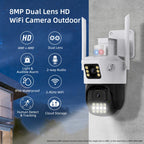 QX86 Motion Tracking Night Vision Smart Camera Supports Voice Intercom, Plug Type:US Plug(White)