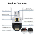 QX86 Motion Tracking Night Vision Smart Camera Supports Voice Intercom, Plug Type:US Plug(White)