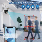 QX86 Motion Tracking Night Vision Smart Camera Supports Voice Intercom, Plug Type:US Plug(White)