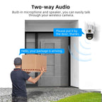 QX86 Motion Tracking Night Vision Smart Camera Supports Voice Intercom, Plug Type:US Plug(White)